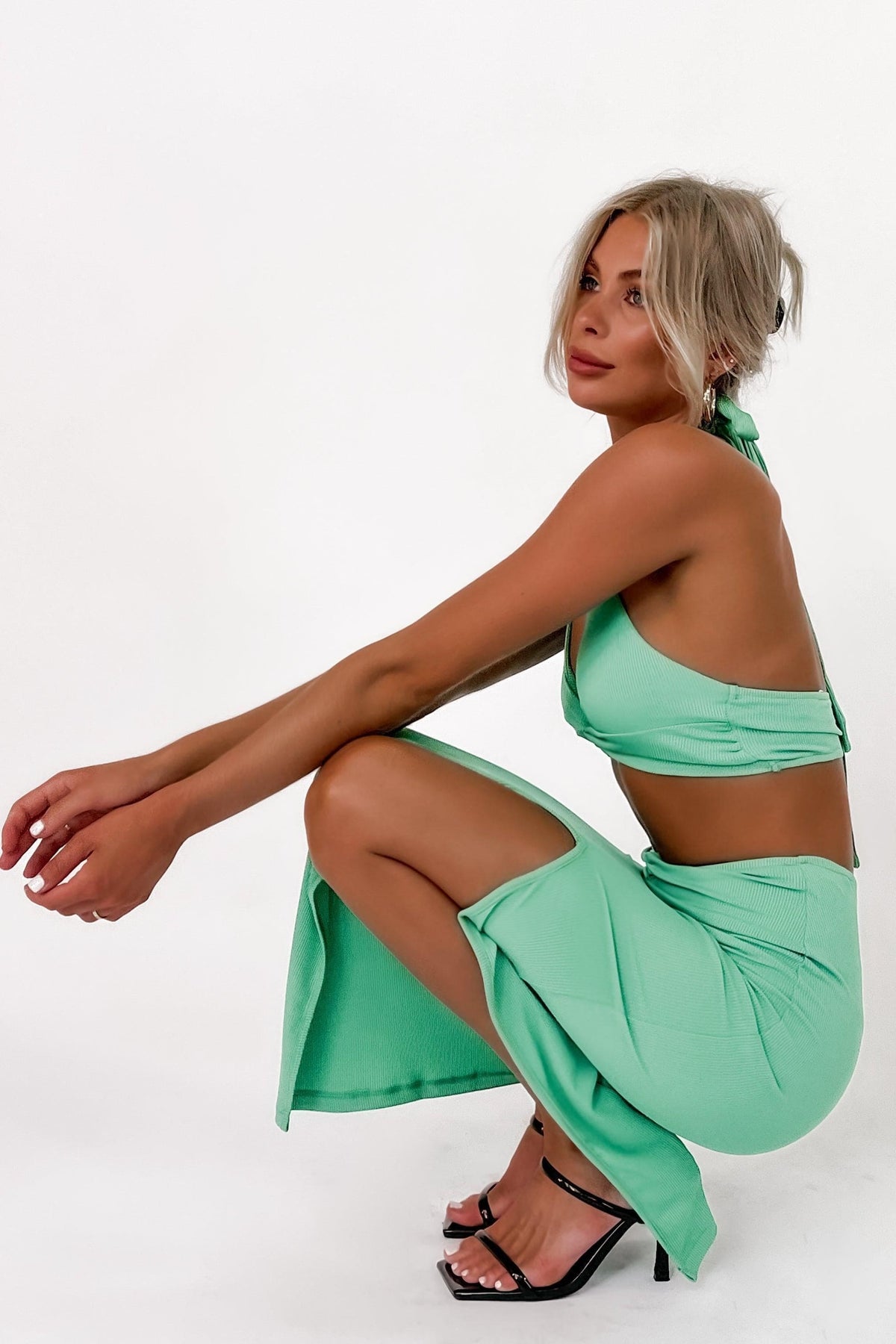 Ronadi Skirt, BOTTOMS, GREEN, MIDI SKIRT, Sale, SKIRTS, , Our New Ronadi Skirt is only $51.00-We Have The Latest Pants | Shorts | Skirts @ Mishkah Online Fashion Boutique-MISHKAH