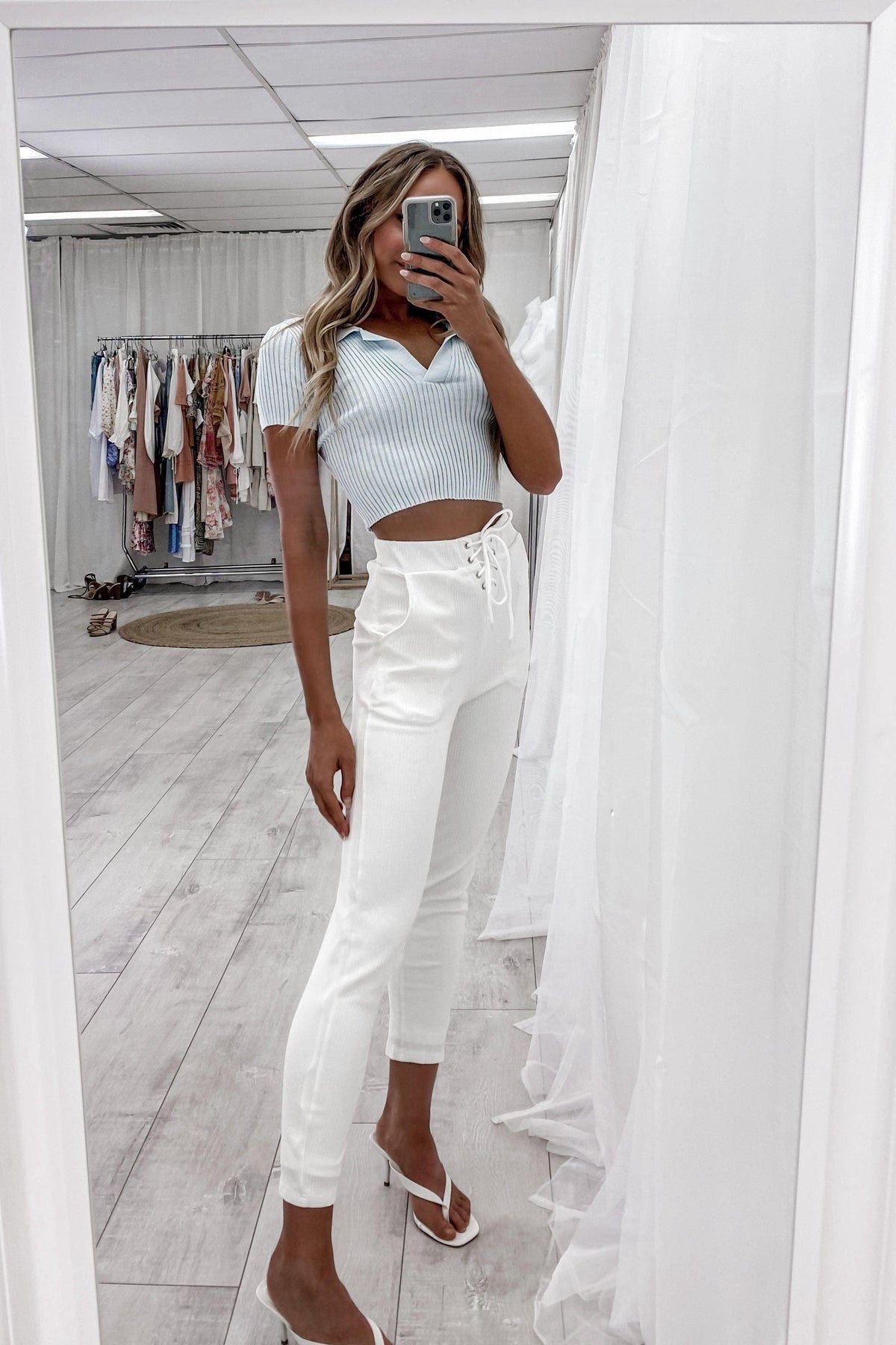 Sailing Pants, BOTTOMS, PANTS, WHITE, Shop The Latest Sailing Pants Only 52.00 from MISHKAH FASHION:, Our New Sailing Pants is only $53.00-We Have The Latest Pants | Shorts | Skirts @ Mishkah Online Fashion Boutique-MISHKAH