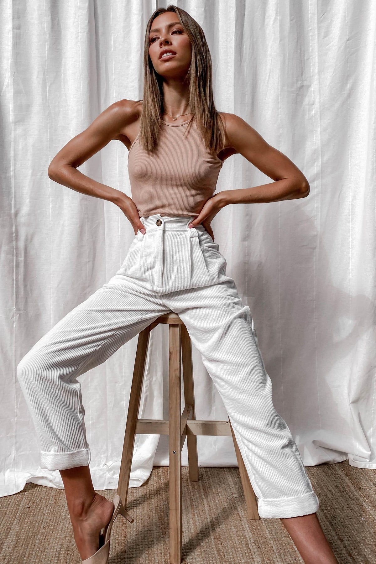Samba Pants, BOTTOMS, PANTS, WHITE, Shop The Latest Samba Pants Only 65.00 from MISHKAH FASHION:, Our New Samba Pants is only $65.00-We Have The Latest Pants | Shorts | Skirts @ Mishkah Online Fashion Boutique-MISHKAH