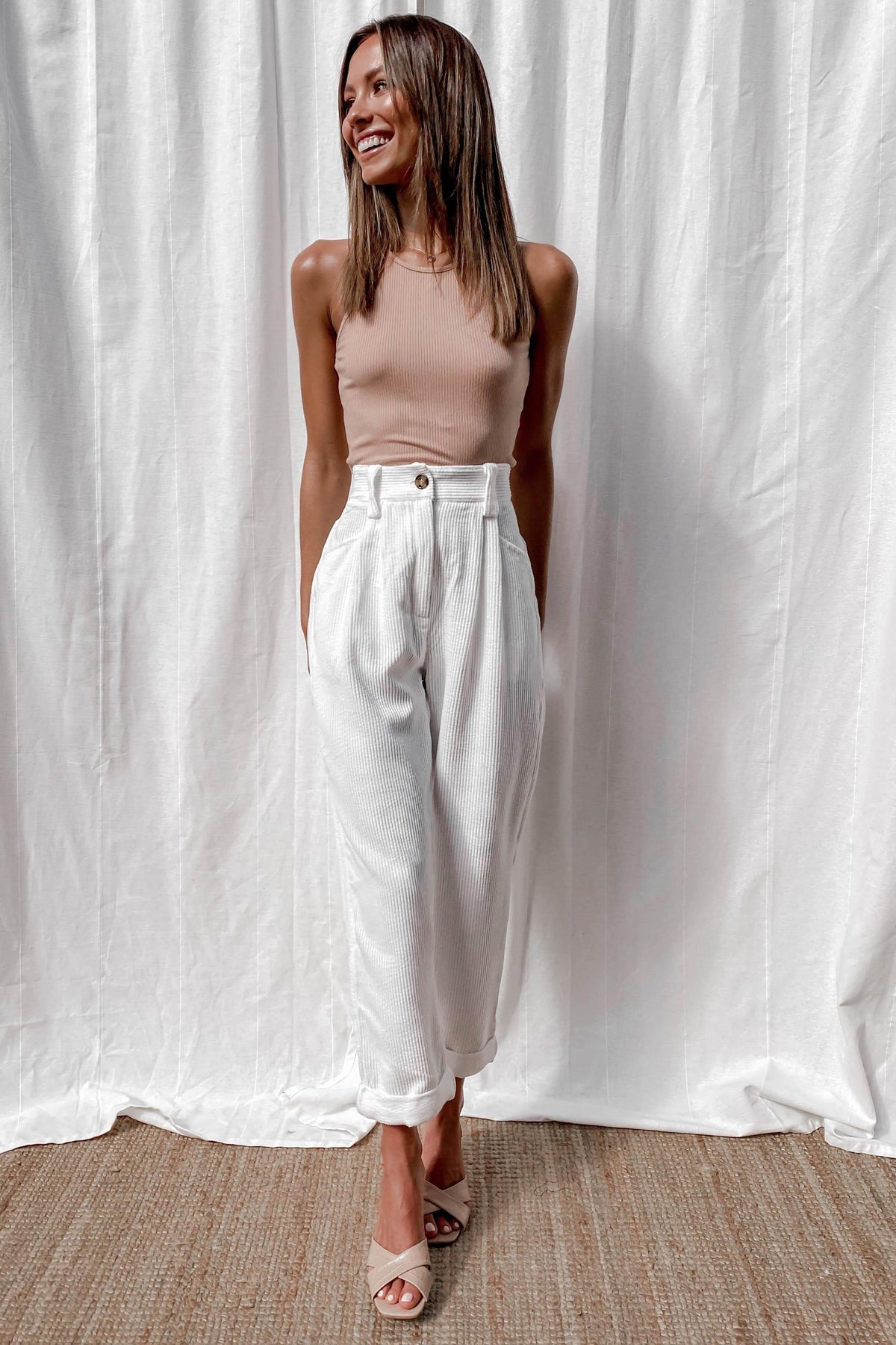 Samba Pants, BOTTOMS, PANTS, WHITE, Shop The Latest Samba Pants Only 65.00 from MISHKAH FASHION:, Our New Samba Pants is only $65.00-We Have The Latest Pants | Shorts | Skirts @ Mishkah Online Fashion Boutique-MISHKAH