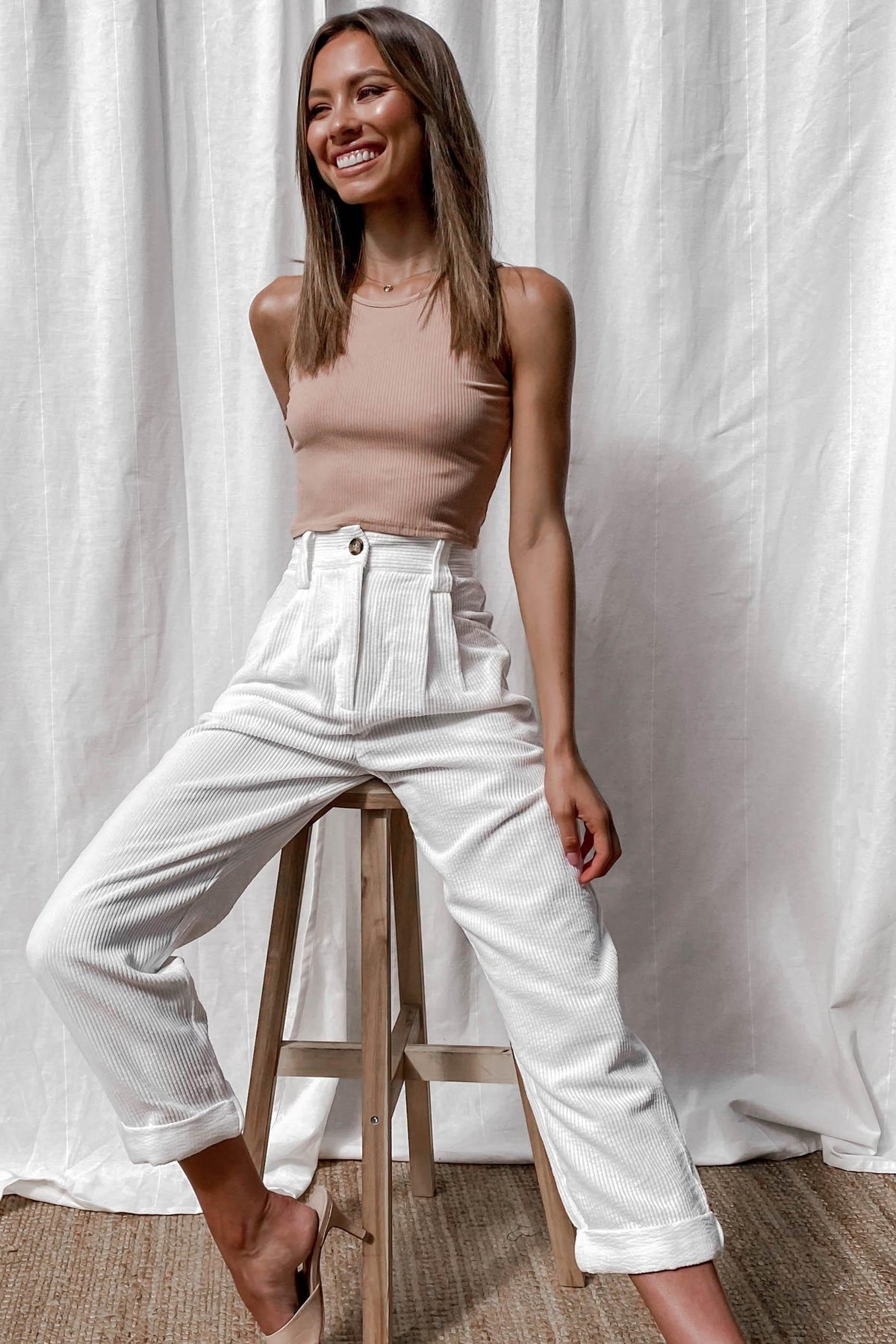 Samba Pants, BOTTOMS, PANTS, WHITE, Shop The Latest Samba Pants Only 65.00 from MISHKAH FASHION:, Our New Samba Pants is only $65.00-We Have The Latest Pants | Shorts | Skirts @ Mishkah Online Fashion Boutique-MISHKAH