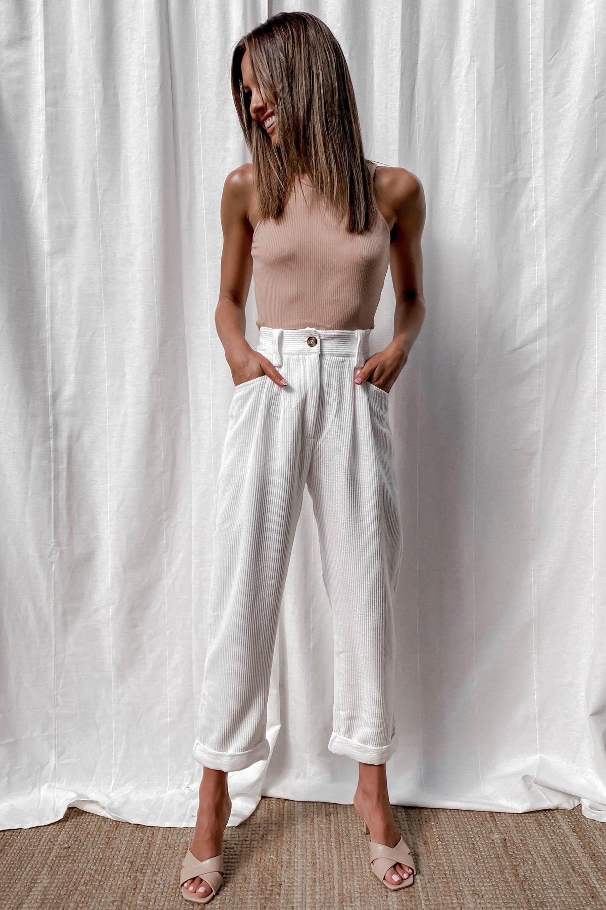 Samba Pants, BOTTOMS, PANTS, WHITE, Shop The Latest Samba Pants Only 65.00 from MISHKAH FASHION:, Our New Samba Pants is only $65.00-We Have The Latest Pants | Shorts | Skirts @ Mishkah Online Fashion Boutique-MISHKAH
