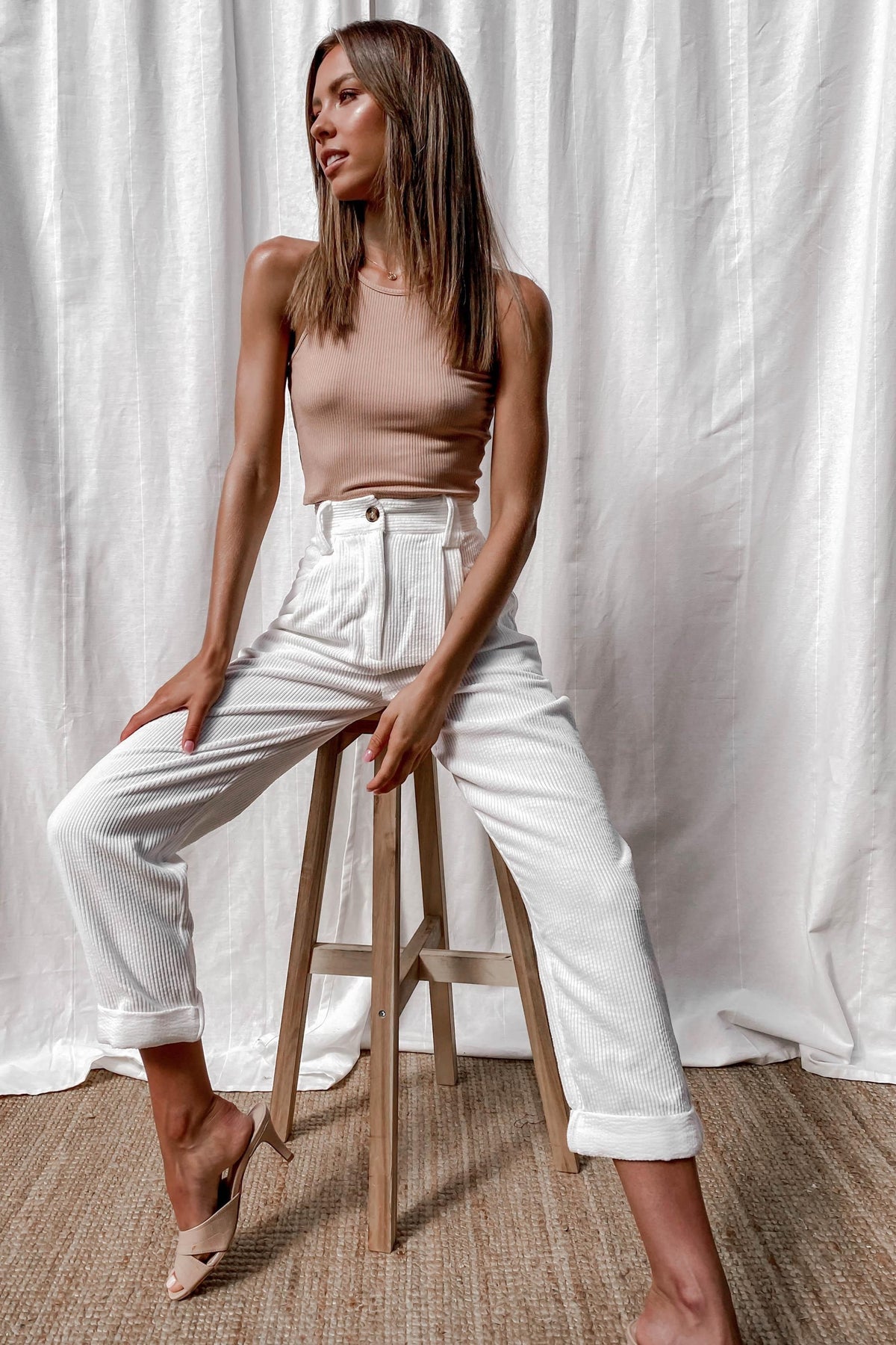 Samba Pants, BOTTOMS, PANTS, WHITE, Shop The Latest Samba Pants Only 65.00 from MISHKAH FASHION:, Our New Samba Pants is only $65.00-We Have The Latest Pants | Shorts | Skirts @ Mishkah Online Fashion Boutique-MISHKAH