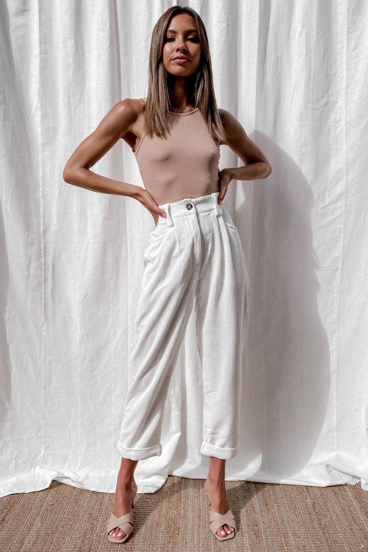 Samba Pants, BOTTOMS, PANTS, WHITE, Shop The Latest Samba Pants Only 65.00 from MISHKAH FASHION:, Our New Samba Pants is only $65.00-We Have The Latest Pants | Shorts | Skirts @ Mishkah Online Fashion Boutique-MISHKAH