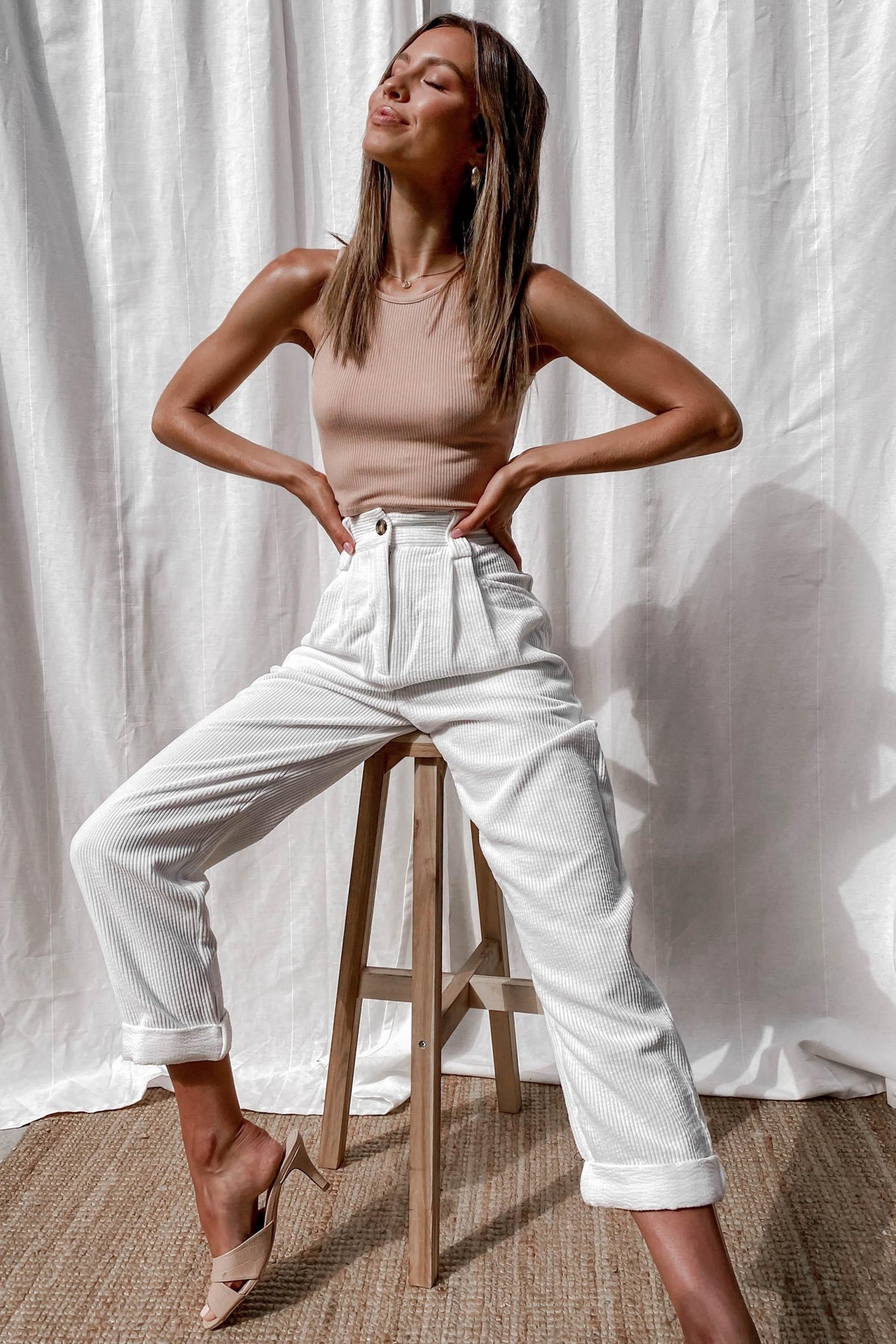 Samba Pants, BOTTOMS, PANTS, WHITE, Shop The Latest Samba Pants Only 65.00 from MISHKAH FASHION:, Our New Samba Pants is only $65.00-We Have The Latest Pants | Shorts | Skirts @ Mishkah Online Fashion Boutique-MISHKAH