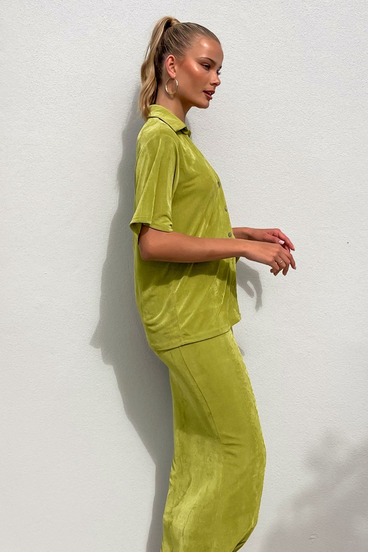 Sopha Set, BOTTOMS, GREEN, MAXI SKIRT, new arrivals, POLYESTER, SKIRT, SKIRTS, TOP, TOPS, , -MISHKAH