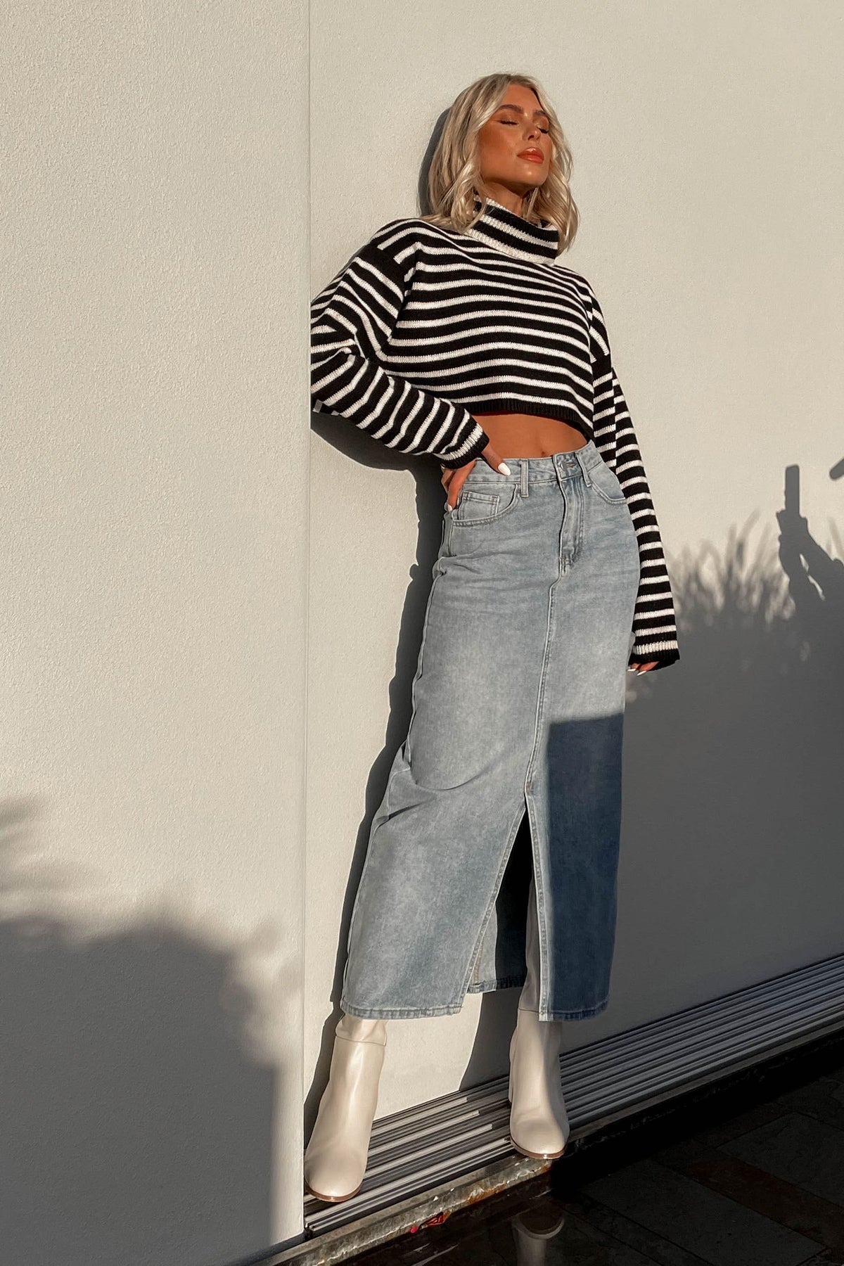 Tilly Top, BASIC TOPS, BLACK, CASUAL TOPS, COTTON, CROP TOP, CROP TOPS, KNIT, KNITS, KNITTED, KNITWEAR, LONG SLEEVE, new arrivals, TOP, TOPS, , -MISHKAH