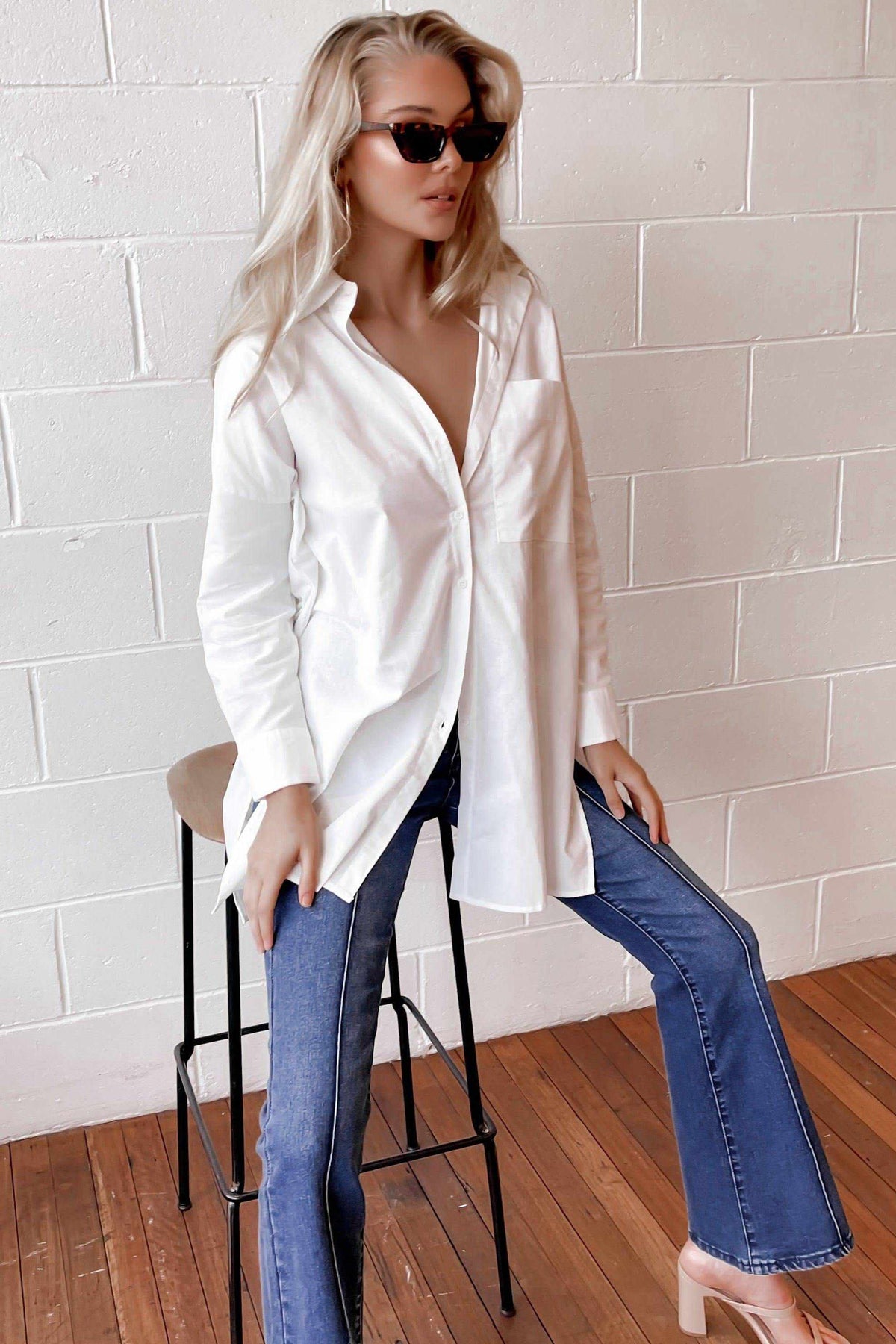 Varlita Top, COTTON, LONG SLEEVE, TOP, TOPS, WHITE, Our New Varlita Top Is Now Only $61.00 Exclusive At Mishkah, Our New Varlita Top is now only $61.00-We Have The Latest Women&#39;s Tops @ Mishkah Online Fashion Boutique-MISHKAH