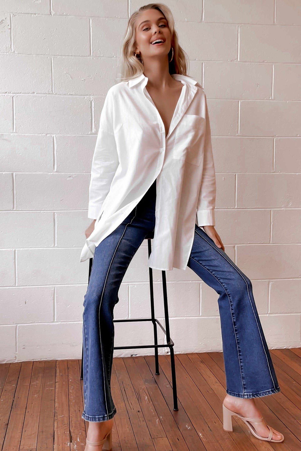Varlita Top, COTTON, LONG SLEEVE, TOP, TOPS, WHITE, Our New Varlita Top Is Now Only $61.00 Exclusive At Mishkah, Our New Varlita Top is now only $61.00-We Have The Latest Women&#39;s Tops @ Mishkah Online Fashion Boutique-MISHKAH