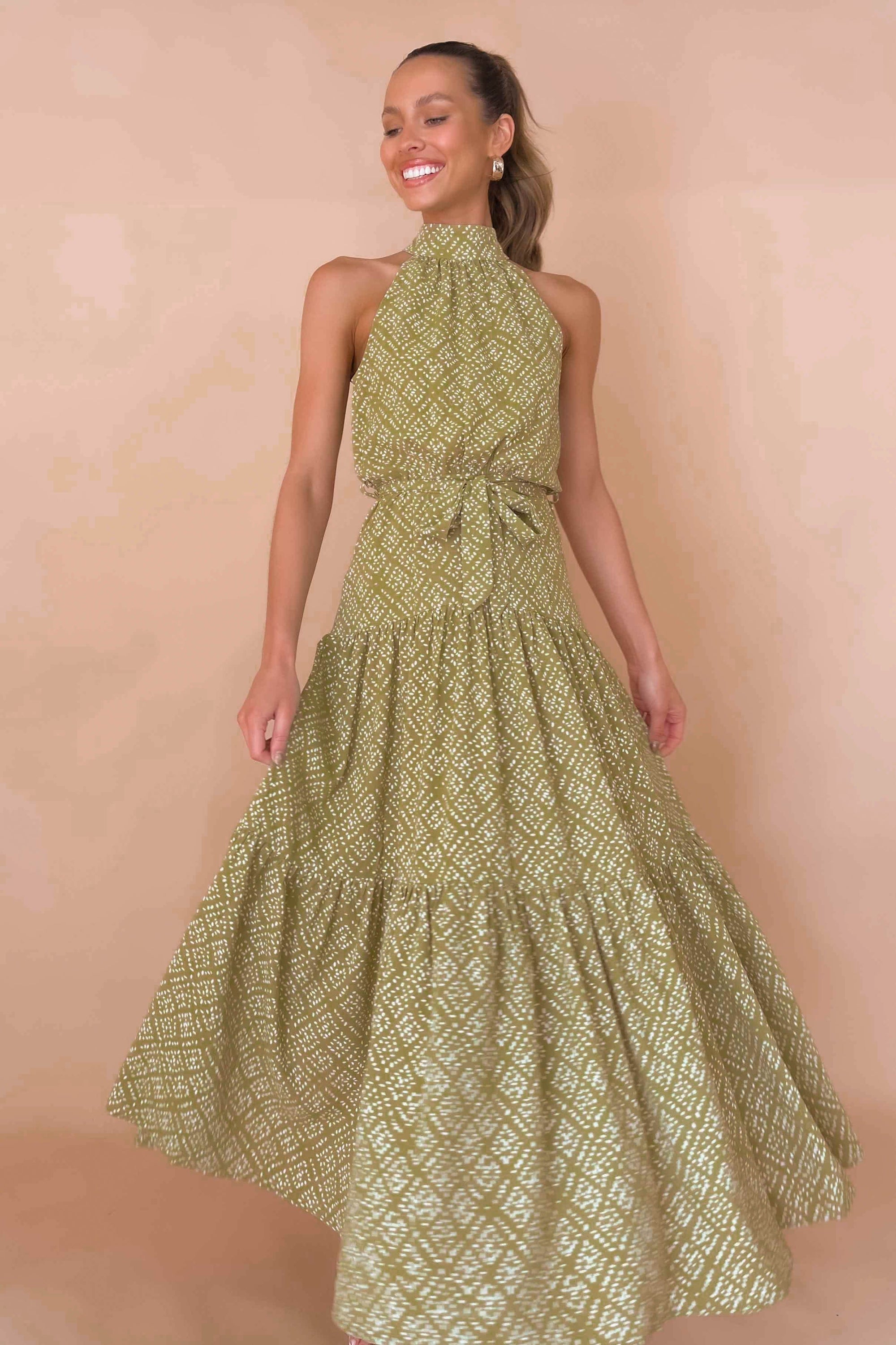 Winter Dress, DRESS, DRESSES, GREEN, MAXI DRESS, MIDI DRESS, new arrivals, , -MISHKAH