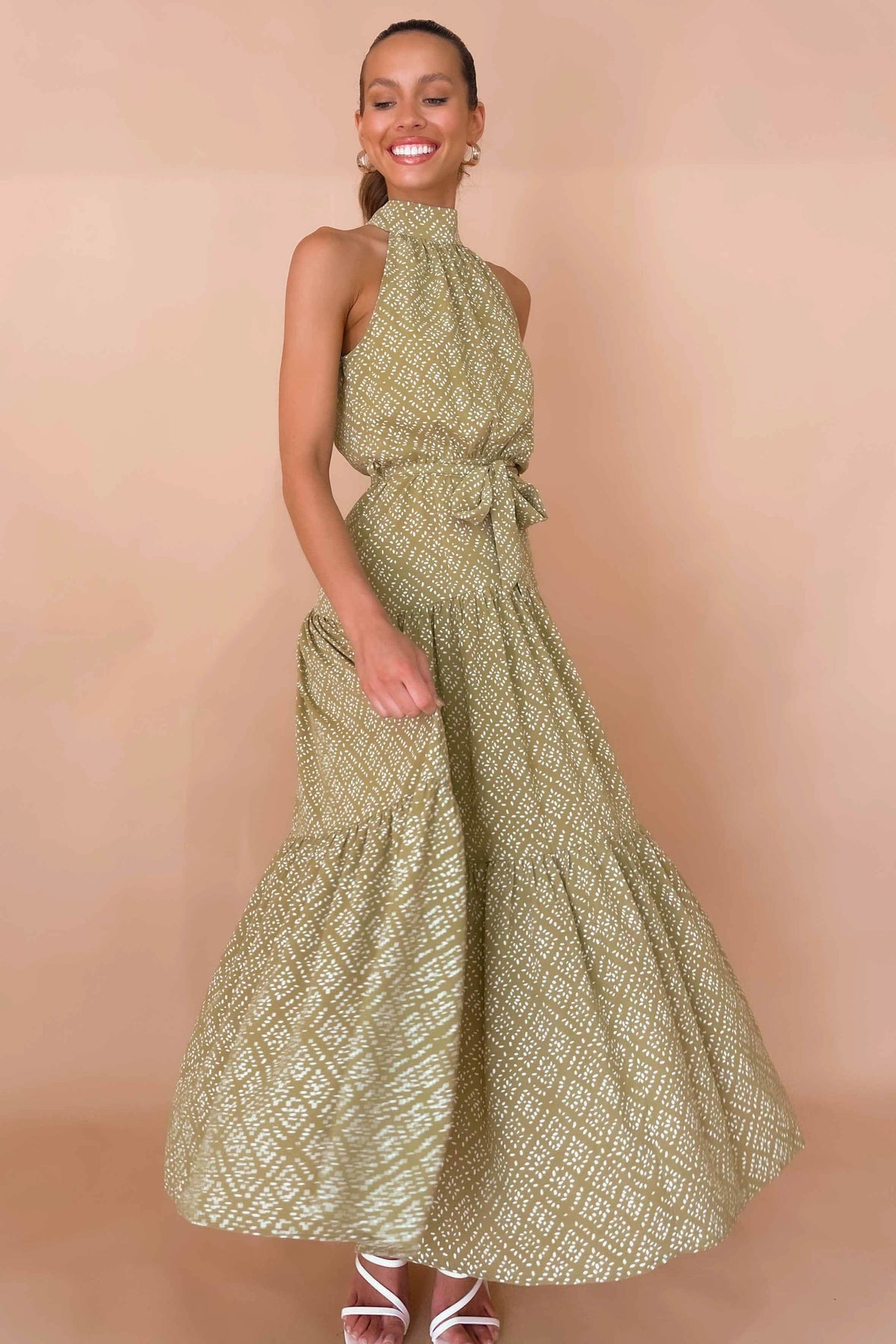 Winter Dress, DRESS, DRESSES, GREEN, MAXI DRESS, MIDI DRESS, new arrivals, , -MISHKAH