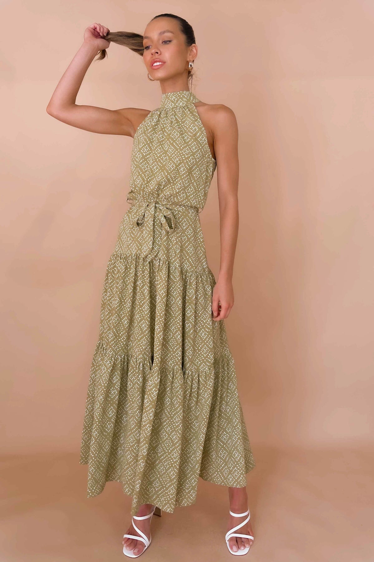 Winter Dress, DRESS, DRESSES, GREEN, MAXI DRESS, MIDI DRESS, new arrivals, , -MISHKAH