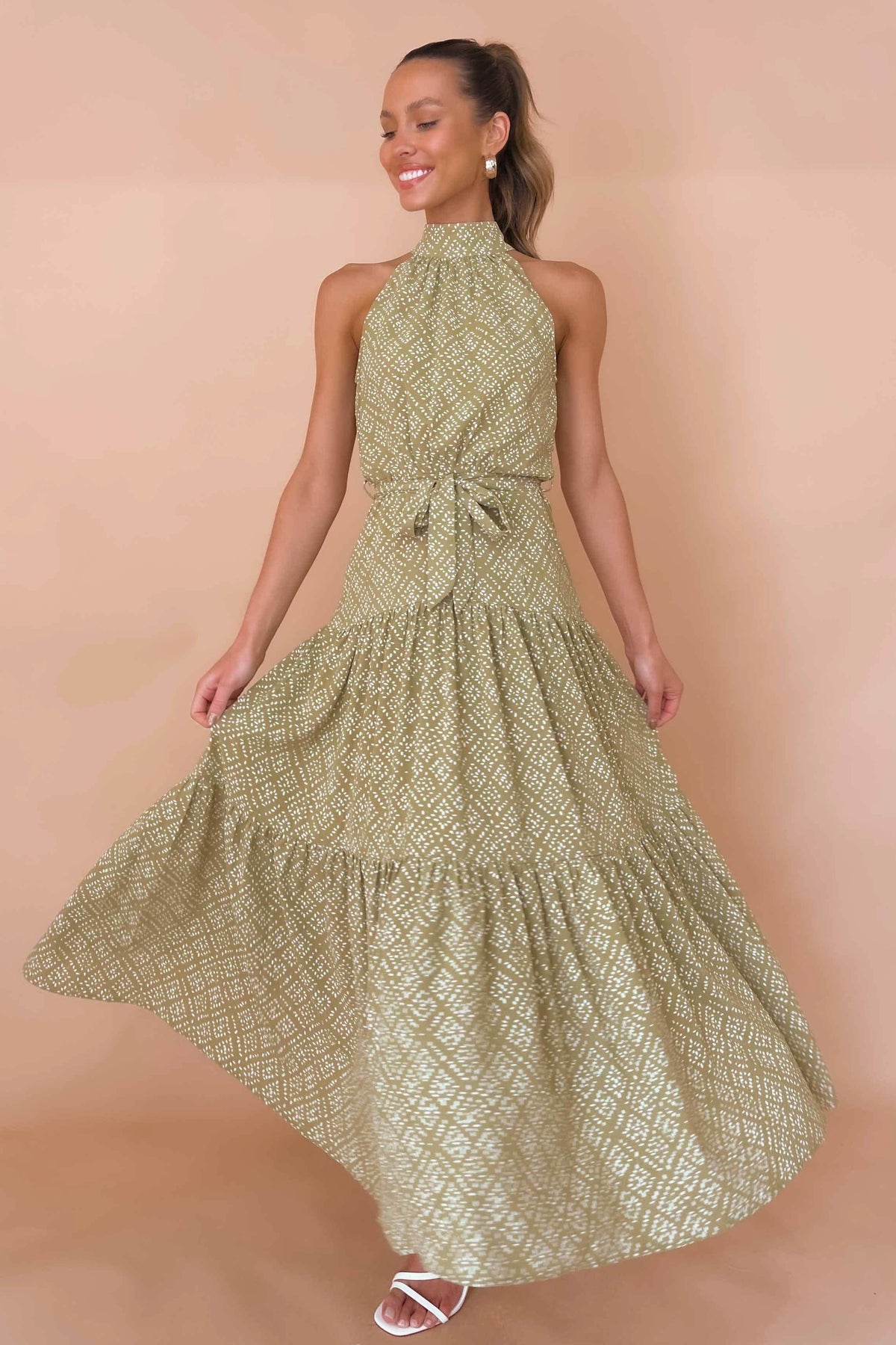 Winter Dress, DRESS, DRESSES, GREEN, MAXI DRESS, MIDI DRESS, new arrivals, , -MISHKAH