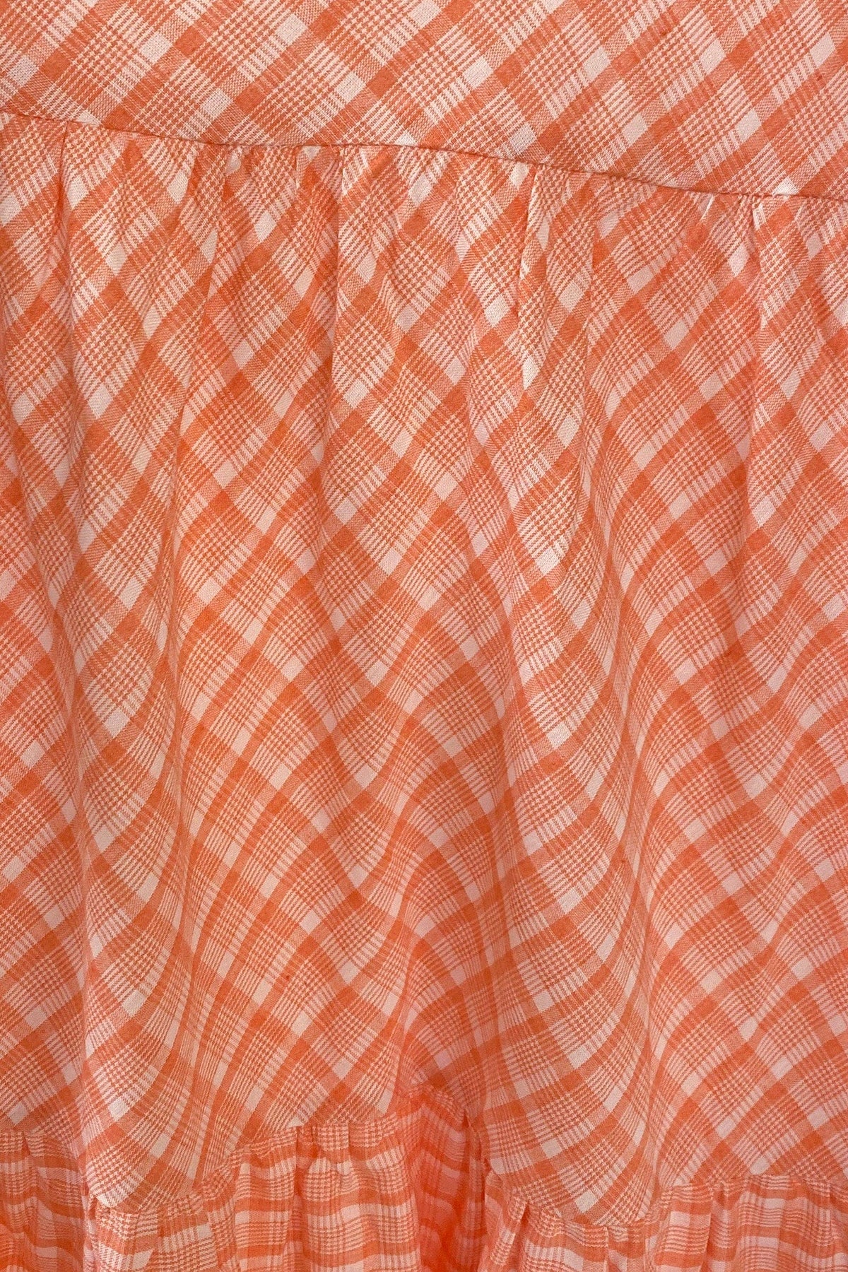 Yermaine Dress, COTTON &amp; POLYESTER, COTTON AND POLYESTER, DRESS, DRESSES, MIDI DRESS, ORANGE, POLYESTER AND COTTON, , -MISHKAH