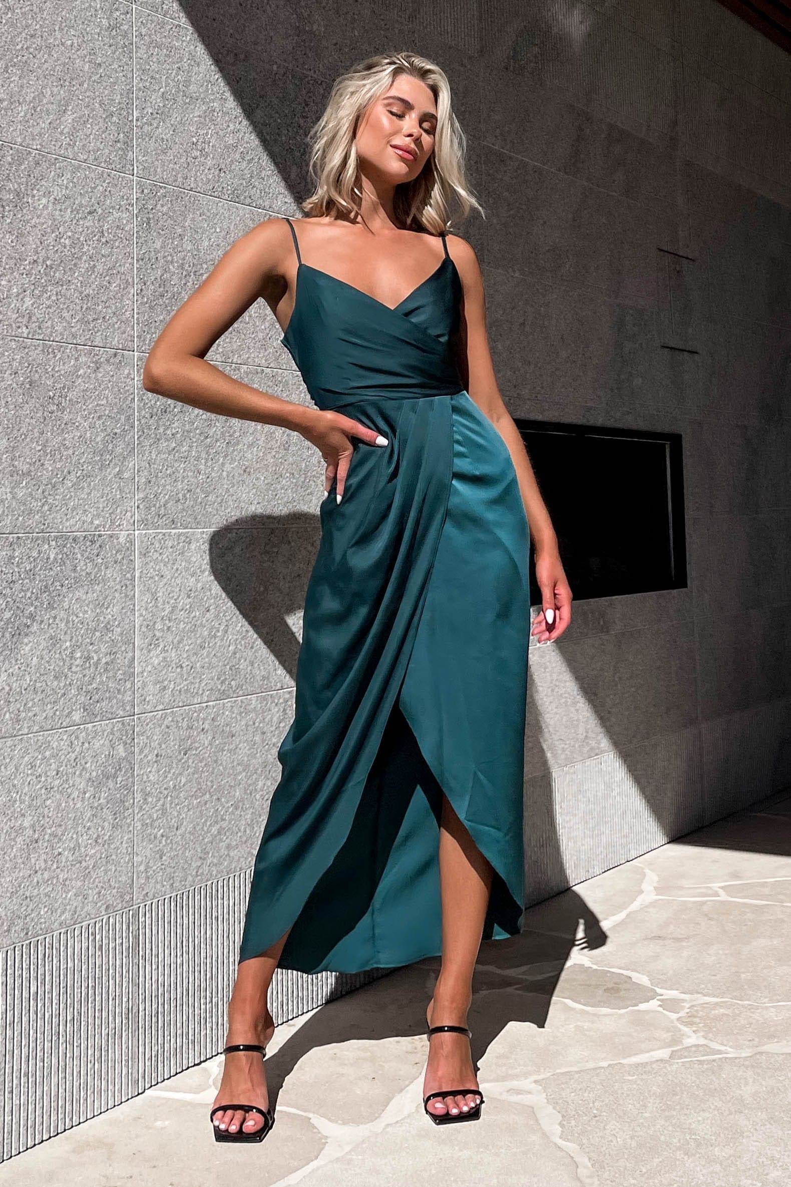 Yessica Dress, DRESS, DRESSES, GREEN, MIDI DRESS, new arrivals, POLYESTER & SPANDEX, POLYESTER AND SPANDEX, SPANDEX AND POLYESTER, WAIST TIE, , -MISHKAH