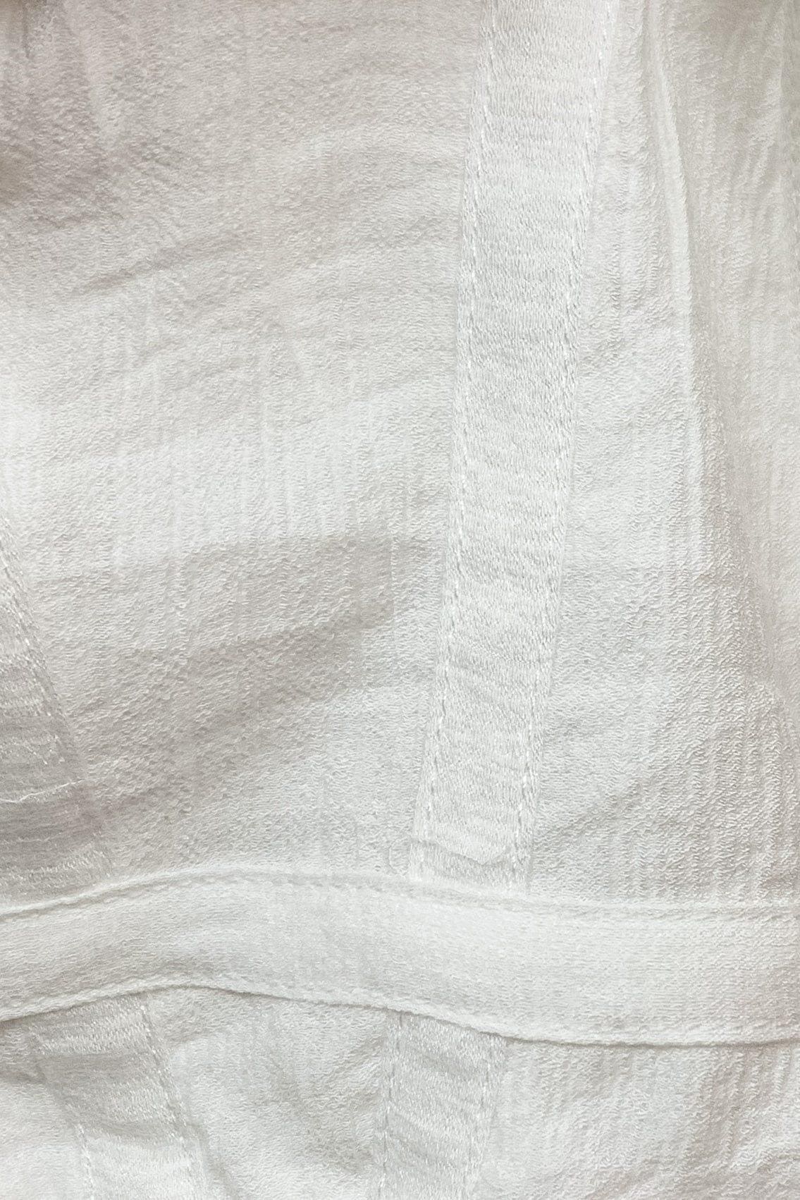 Zayrah Top, CROP TOPS, NYLON &amp; RAYON, NYLON AND RAYON, RAYON &amp; NYLON, RAYON AND NYLON, SETS, TOP, TOPS, WHITE, , -MISHKAH